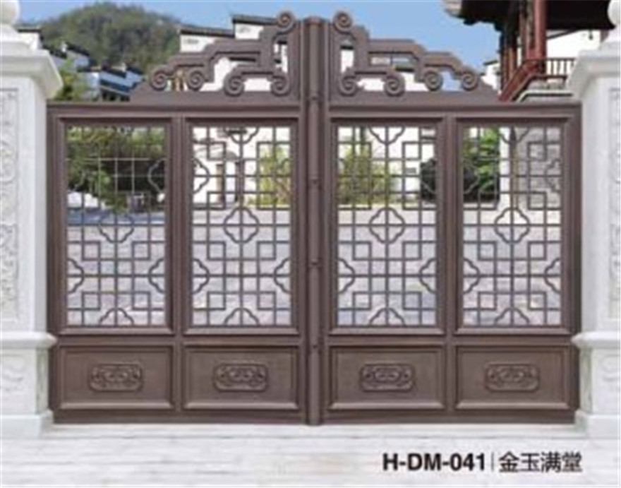 别墅大门豪华铝艺庭院门H-DM-041